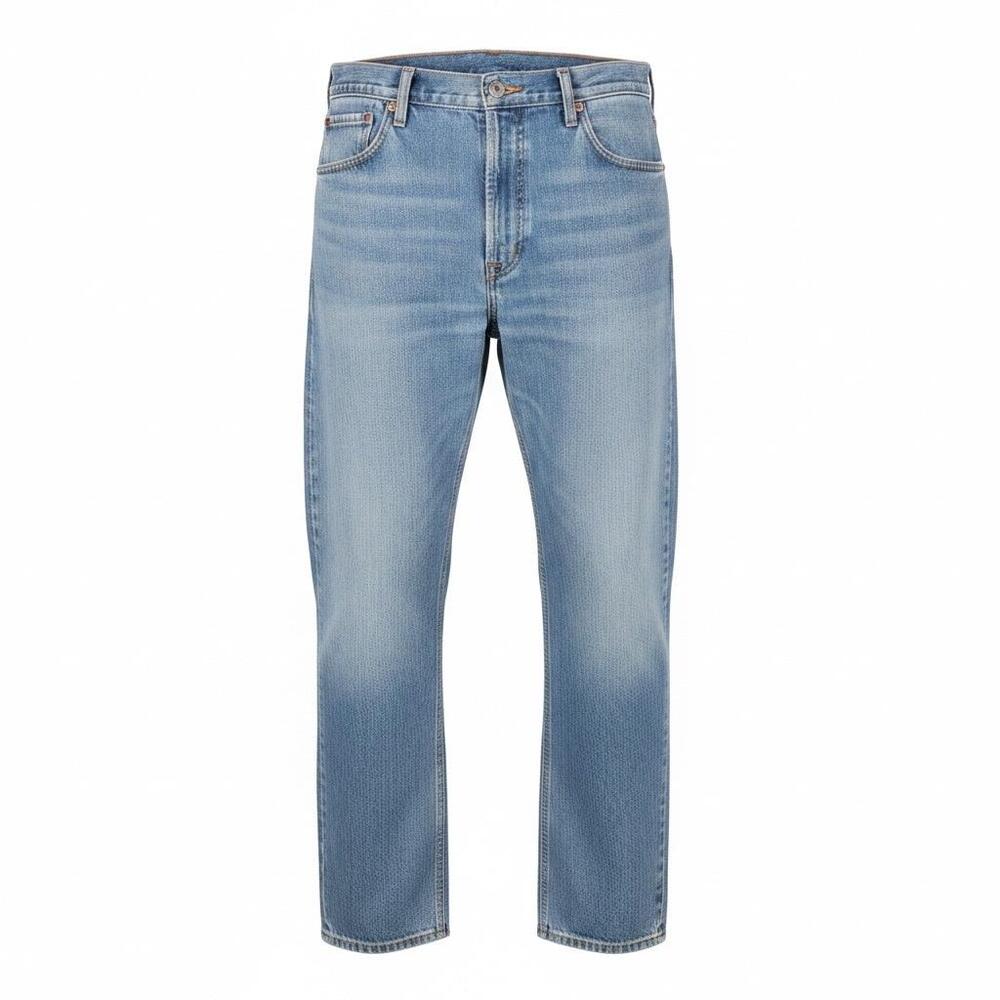 Levis 505 Jeans Mens 40x29 Light Blue Denim Regular Fit Straight Leg Zip Fly